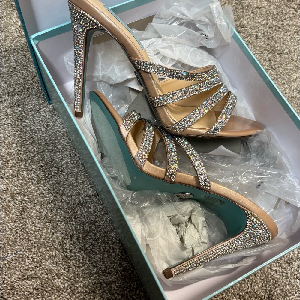 Betsey Johnson Sparkle Heels